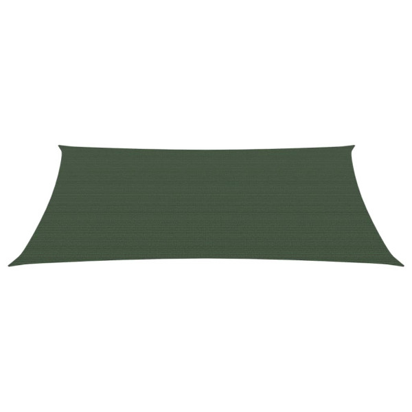 Toldo de vela verde oscuro HDPE 160 g/m² 2.5x3.5 m M 2