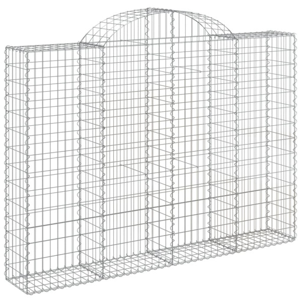Cestos gabião arqueados 14 pcs 200x30x140/160 ferro galvanizado M 3