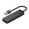 Docking usb 3.0 vention chvbb/ 3xusb/ 1xmicro usb pd/ 1xlector tarjetas sd y microsd/ negro 1