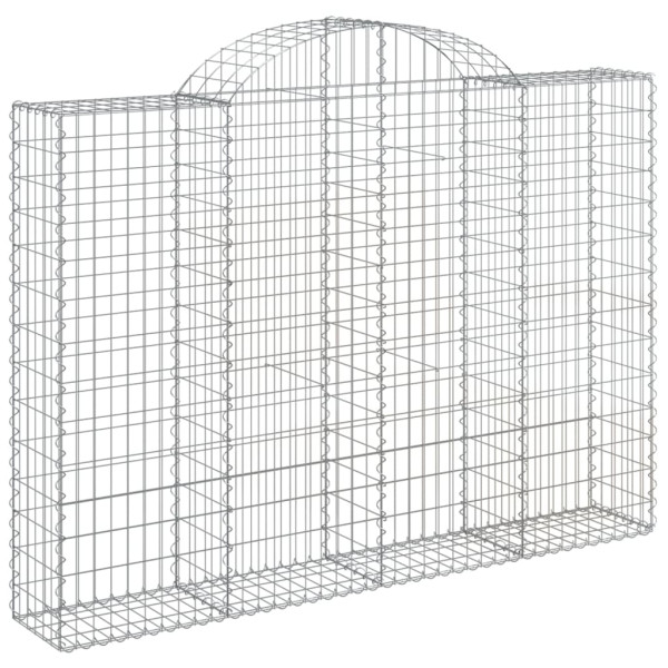 Cestos gabião arqueados 18 pcs 200x30x140/160 ferro galvanizado M 3