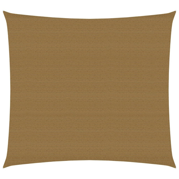 Toldo de vela HDPE gris taupe 160 g/m² 5x5 m D