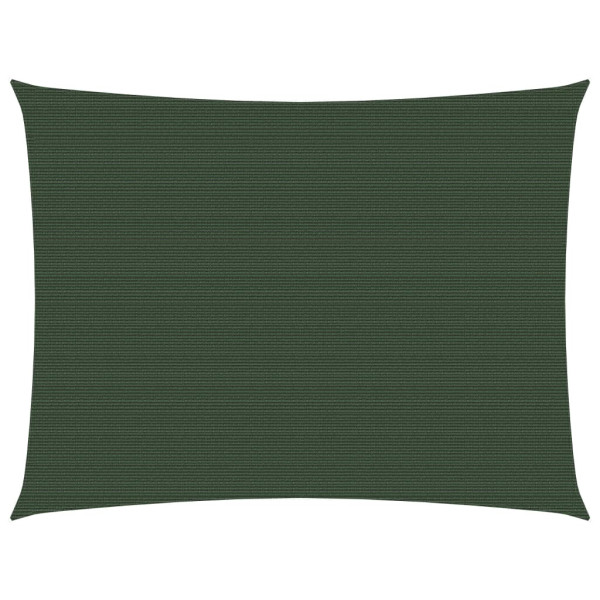 Toldo de vela verde oscuro HDPE 160 g/m² 2x3 m D