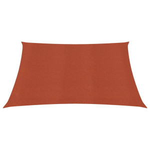 Para-sol estilo vela 160 g/m² 2.5x3 m PEAD terracota H