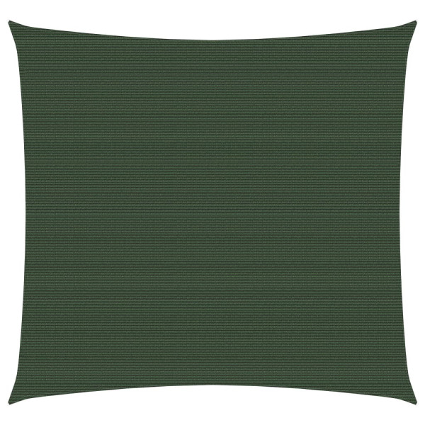 Toldo de vela HDPE verde oscuro 160 g/m² 2.5x2.5 m D