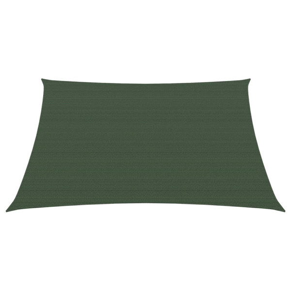 Para-sol estilo vela 160 g/m² 2.5x2.5 m PEAD verde-escuro M 2
