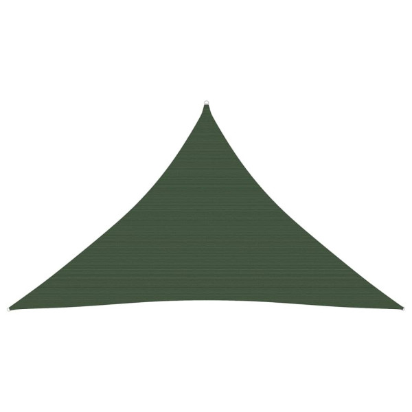 Toldo de vela verde oscuro HDPE 160 g/m² 2.5x2.5x3.5 m D