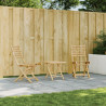 Cadeiras de jardim dobráveis 2 pcs 43x54x88 cm bambu 1