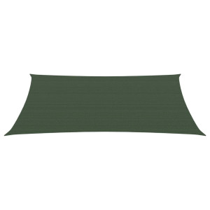 Para-sol estilo vela 160 g/m² 3x4 m PEAD verde-escuro H
