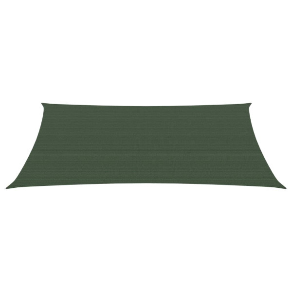 Para-sol estilo vela 160 g/m² 3x4 m PEAD verde-escuro M 2