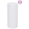Telas de varanda 10 pcs 255x19 cm vime PE branco 2