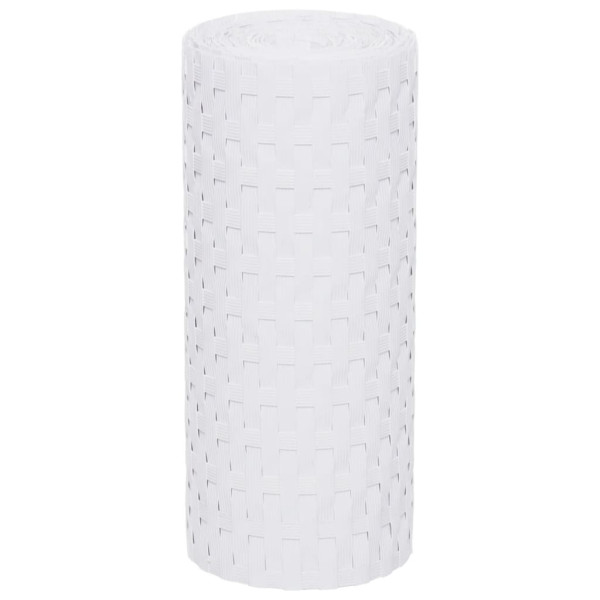 Toldos para balcón 10 uds ratán sintético blanco 255x19 cm M 3