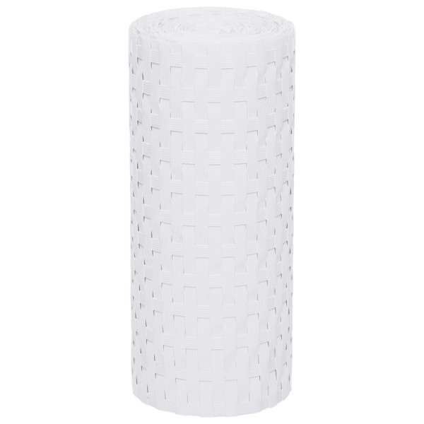 Toldos para balcón 10 uds ratán sintético blanco 255x19 cm M 4