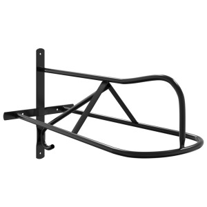 Soporte de silla de montura de pared hierro negro H