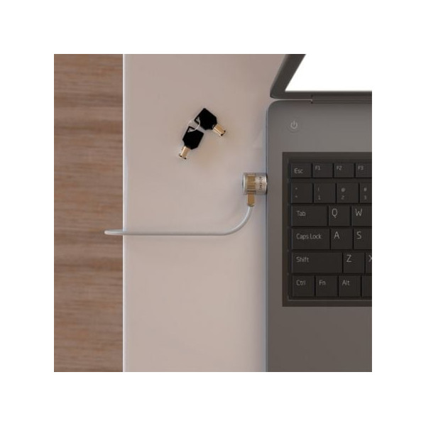 Cable de seguridad para portátiles aisens aslk-d40k02-sl/ 1.5m M 4