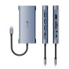 Docking usb tipo-c leotec leds01/ 3xusb/ 2xusb tipo-c/ 1xusb tipo-c pd/ 1xhdmi 4k/ 1xvga/ 1xrj45/ 1xaudio/ 1xlector tarjetas sd 3