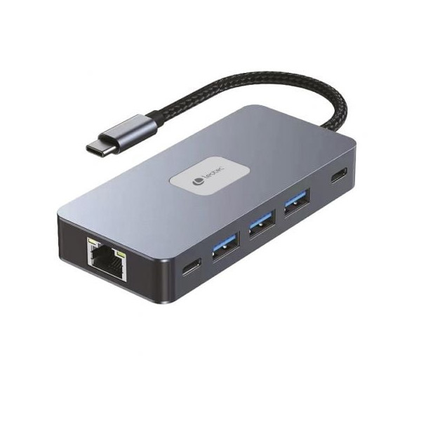 Docking usb tipo-c leotec leds02/ 3xusb/ 1xusb tipo-c/ 1xusb tipo-c pd/ 2xhdmi 4k/ 1xrj45/ 1xlector tarjetas sd y microsd/ gris M 3