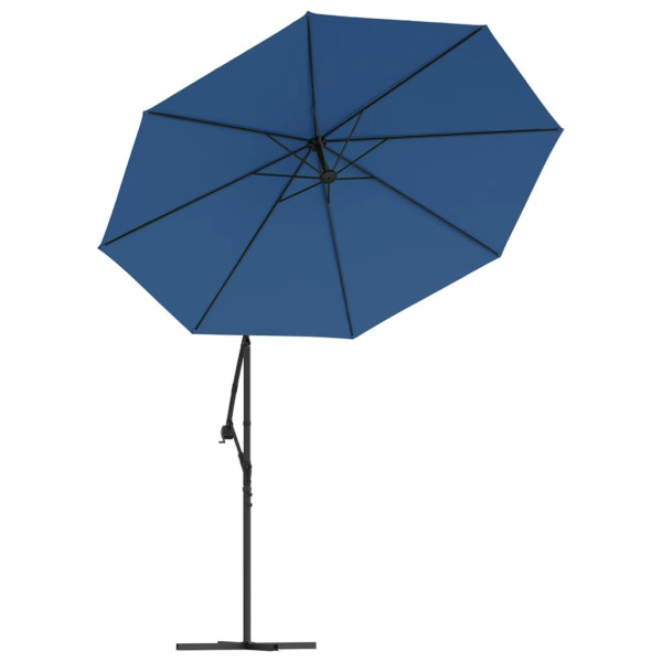 Tecido substituição p/ guarda-sol cantilever 350 cm azul-ciano M 4