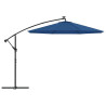 Tecido substituição p/ guarda-sol cantilever 350 cm azul-ciano 5
