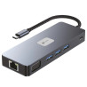 Docking usb tipo-c leotec leds03/ 3xusb/ 1xusb tipo-c pd/ 1xhdmi 4k/ 1 xdisplayport/ 1xvga/ 1xaudio/ 1xrj45/ 1xlector tarjetas 2