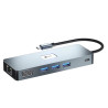Docking usb tipo-c leotec leds03/ 3xusb/ 1xusb tipo-c pd/ 1xhdmi 4k/ 1 xdisplayport/ 1xvga/ 1xaudio/ 1xrj45/ 1xlector tarjetas 4