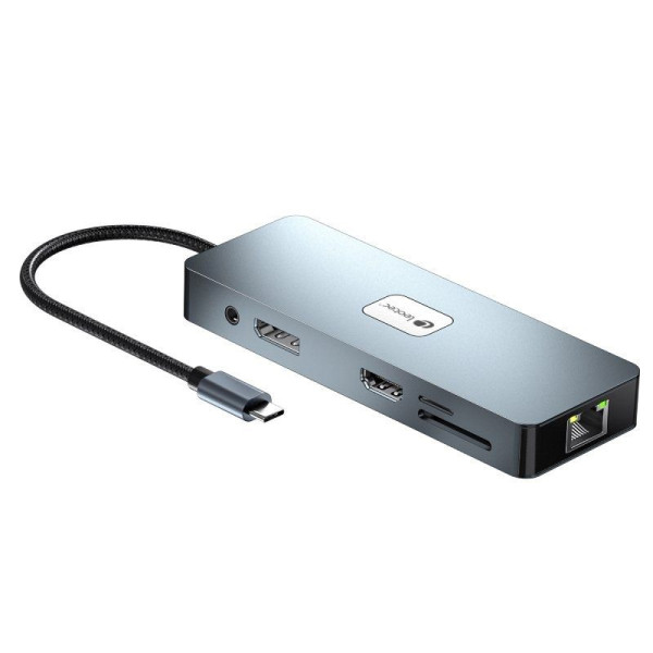 Docking Leotec USB tipo-C LEDS03 gris M 5