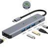 Docking Leotec USB tipo-C LEDS05 gris 1