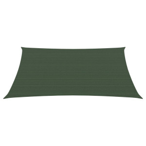 Para-sol estilo vela 160 g/m² 2.5x3 m PEAD verde-escuro H