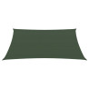 Toldo de vela verde oscuro HDPE 160 g/m² 2.5x3 m 2