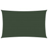 Toldo de vela HDPE verde oscuro 160 g/m² 5x7 m 1