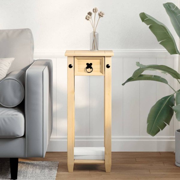 Jardinera Corona madera maciza de pino 30x30x73 cm M 3