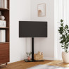 Mueble de TV de esquina 1 nivel para 32-65 pulgadas negro 1