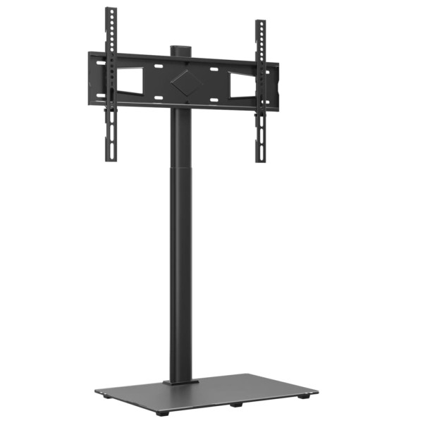 Mueble de TV de esquina 1 nivel para 32-65 pulgadas negro M 2