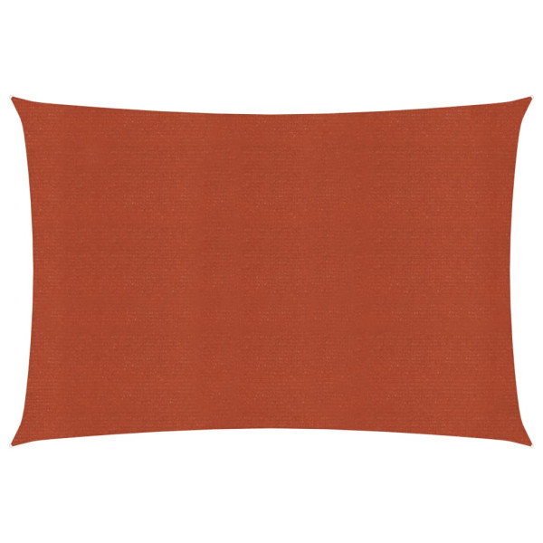 Toldo de vela HDPE terracota 160 g/m² 3x5 m D