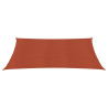 Para-sol estilo vela 160 g/m² 3x5 m PEAD terracota 2