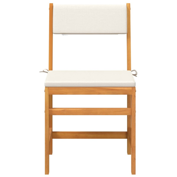 3 pcs conjunto de varanda com almofadões madeira acácia maciça M 4