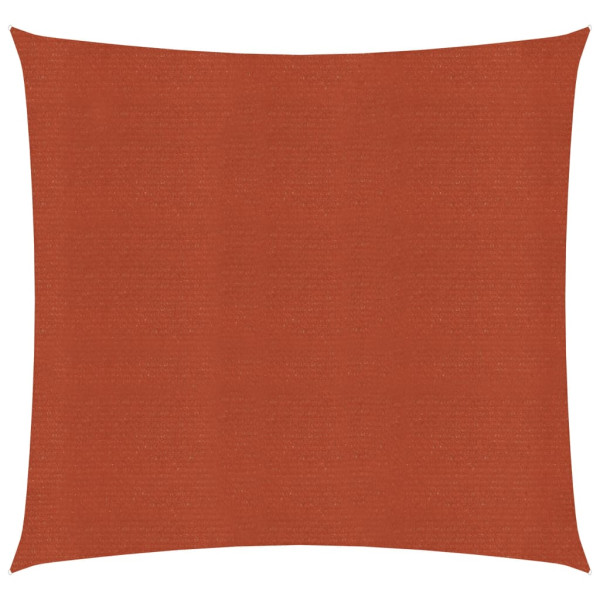 Toldo de vela terracota HDPE 160 g/m² 6x6 m D