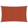 Toldo de vela HDPE terracota 160 g/m² 2x5 m 1