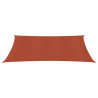 Para-sol estilo vela 160 g/m² 3x4.5 m PEAD terracota 2