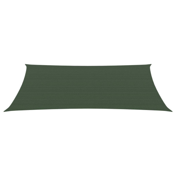 Para-sol estilo vela 160 g/m² 2x5 m PEAD verde-escuro M 2