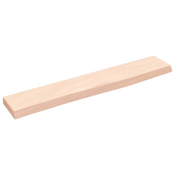 Estante de pared madera maciza de roble sin tratar 60x10x2 cm M 2