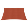 Toldo de vela HDPE terracota 160 g/m² 3x3 m 2
