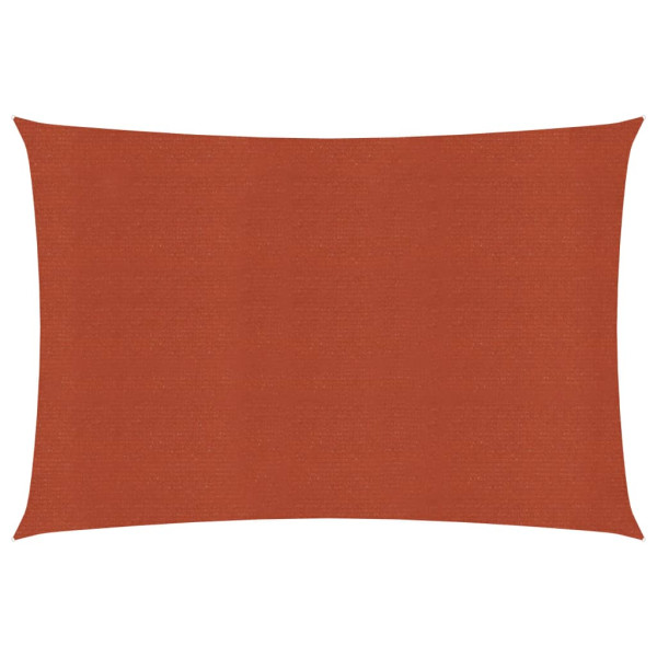 Toldo de vela HDPE terracota 160 g/m² 5x7 m D