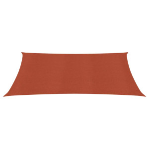 Para-sol estilo vela 160 g/m² 5x7 m PEAD terracota H