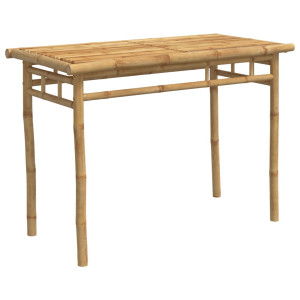 Mesa de jantar para jardim 110x55x75 cm bambu H