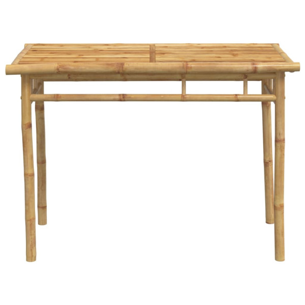 Mesa de comedor de jardín bambú 110x55x75 cm M 4