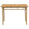 Mesa de comedor de jardín bambú 110x55x75 cm 4