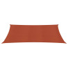 Toldo de vela HDPE terracota 160 g/m² 6x8 m 2