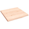 Estante de pared madera maciza de roble sin tratar 40x40x2 cm 2
