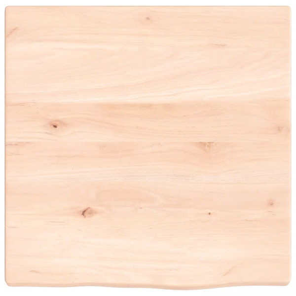 Estante de pared madera maciza de roble sin tratar 40x40x2 cm M 4