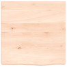 Estante de pared madera maciza de roble sin tratar 40x40x2 cm 4